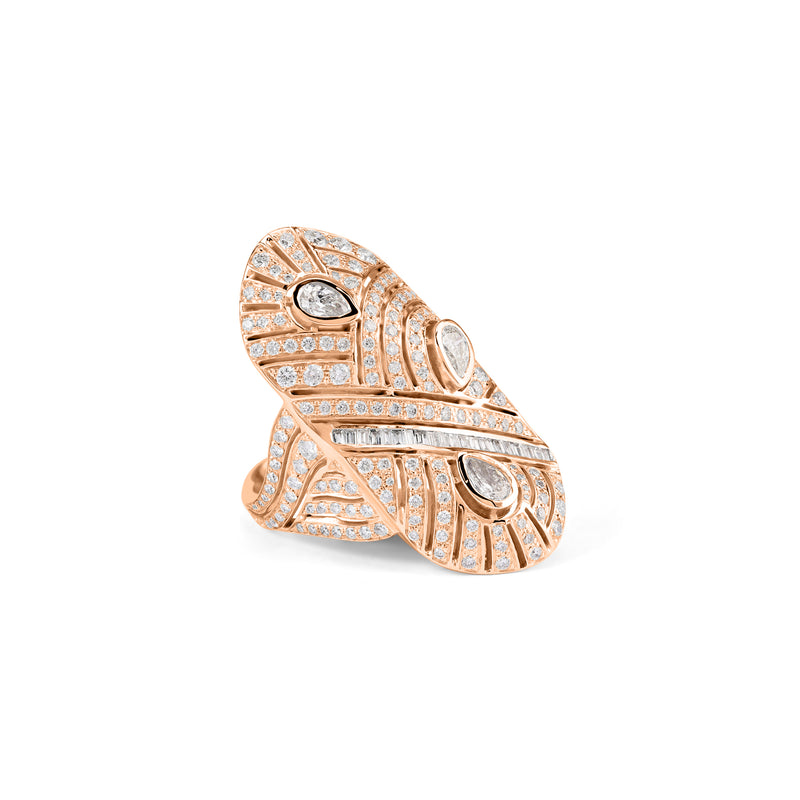 VISTA Rose Gold Vital Source Diamond Ring