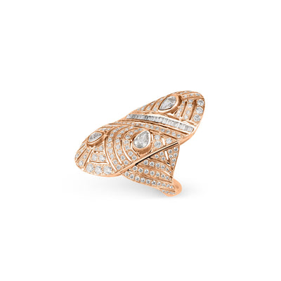 VISTA Rose Gold Vital Source Diamond Ring