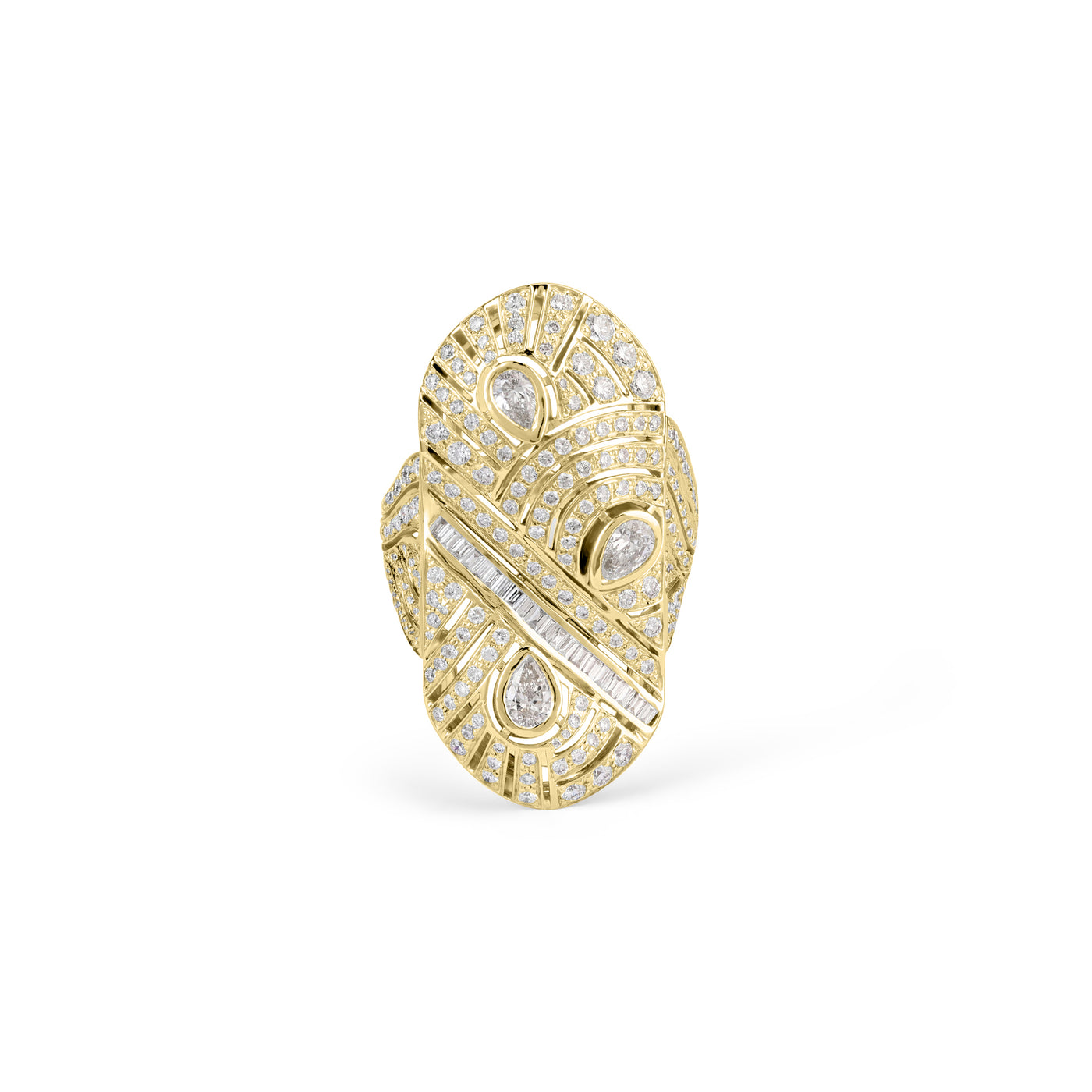 VISTA Yellow Gold Vital Source Diamond Ring