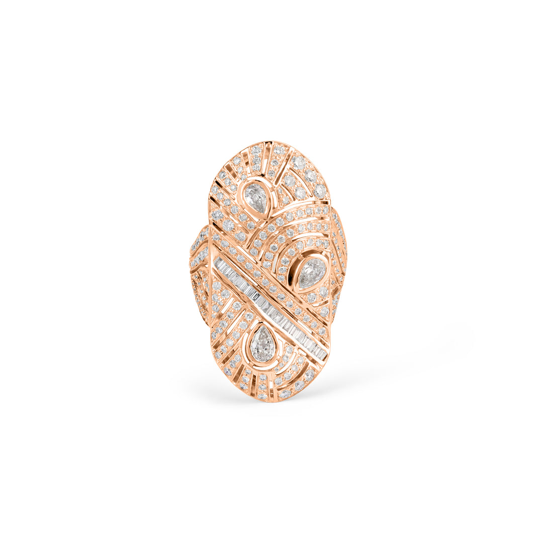 VISTA Rose Gold Vital Source Diamond Ring