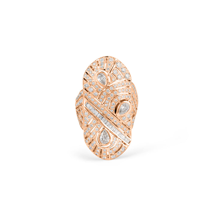 VISTA Rose Gold Vital Source Diamond Ring