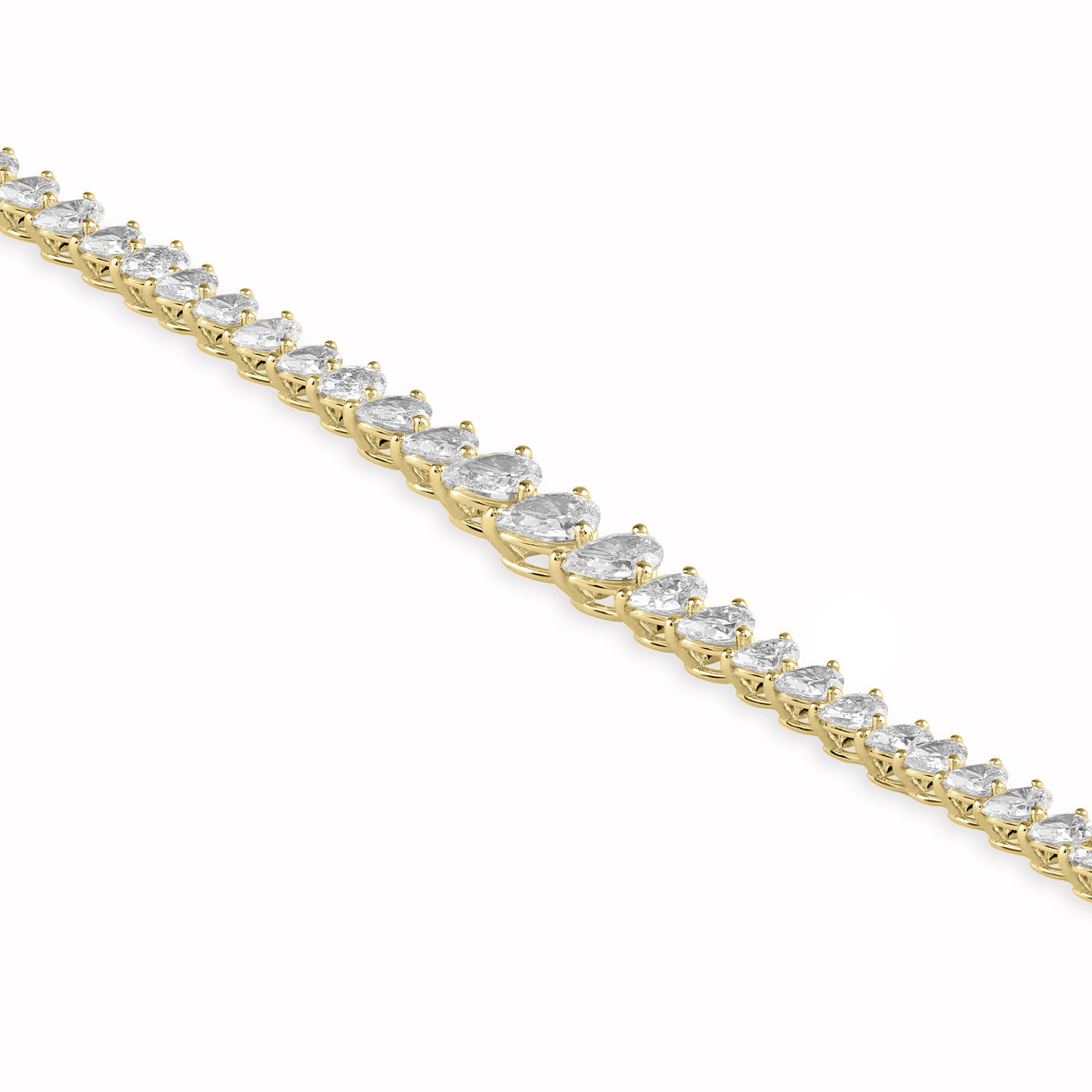 SB Tennis Bracelet Diamond Pear Cut