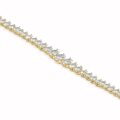 SB Tennis Bracelet Diamond Pear Cut