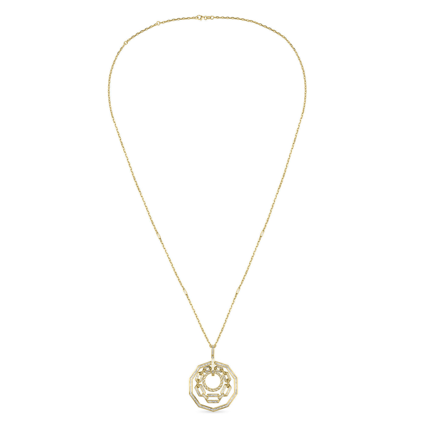 VISTA Yellow Gold Diamond Pendant