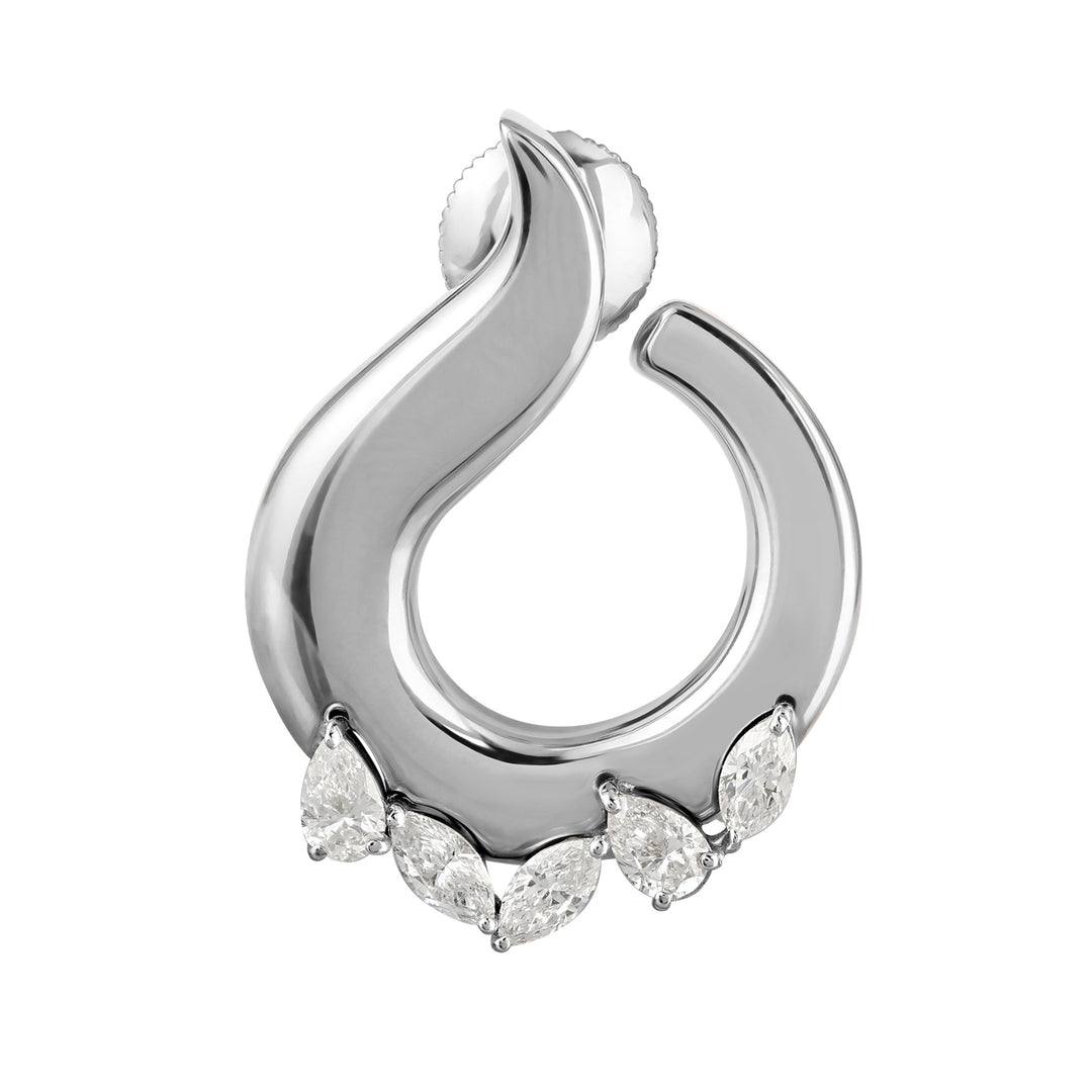 ETOILE White Gold Teardrop Diamond Earring