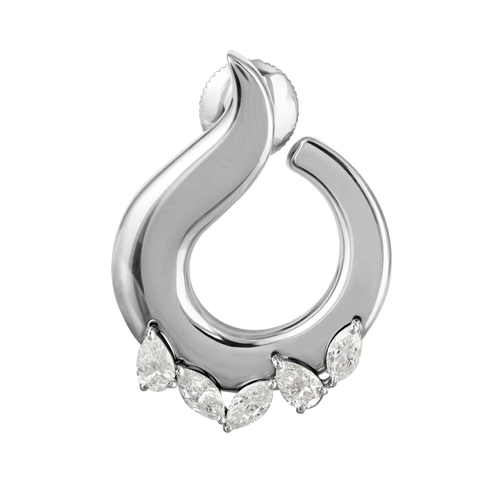 ETOILE White Gold Teardrop Diamond Earring
