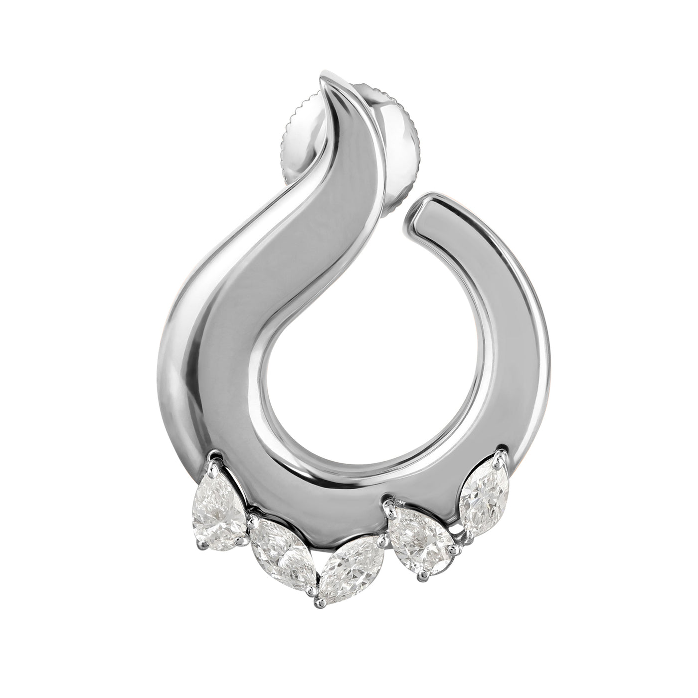 ETOILE White Gold Teardrop Diamond Earring