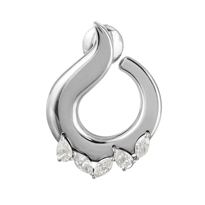ETOILE White Gold Teardrop Diamond Earring