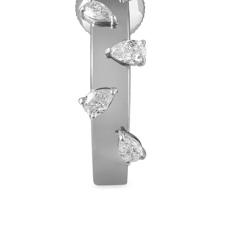 ETOILE White Gold Hoops Diamond Earring