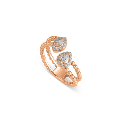 Rose Gold  Diamond Ring