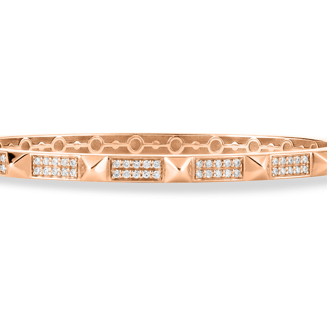 VISTA Rose Gold Diamond Bangle