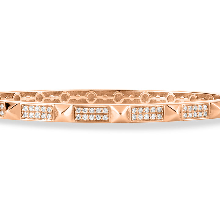 VISTA Rose Gold Diamond Bangle