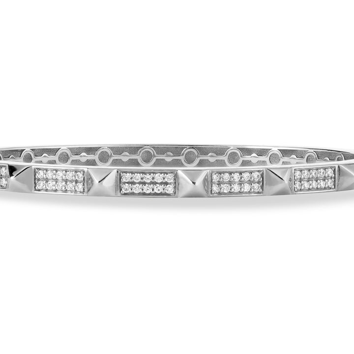 VISTA White Gold Diamond Bangle