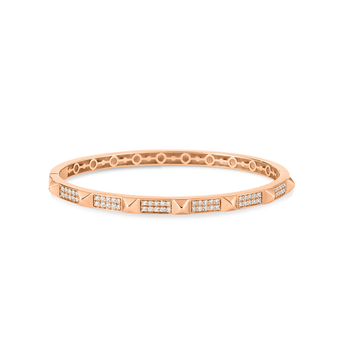 VISTA Rose Gold Diamond Bangle