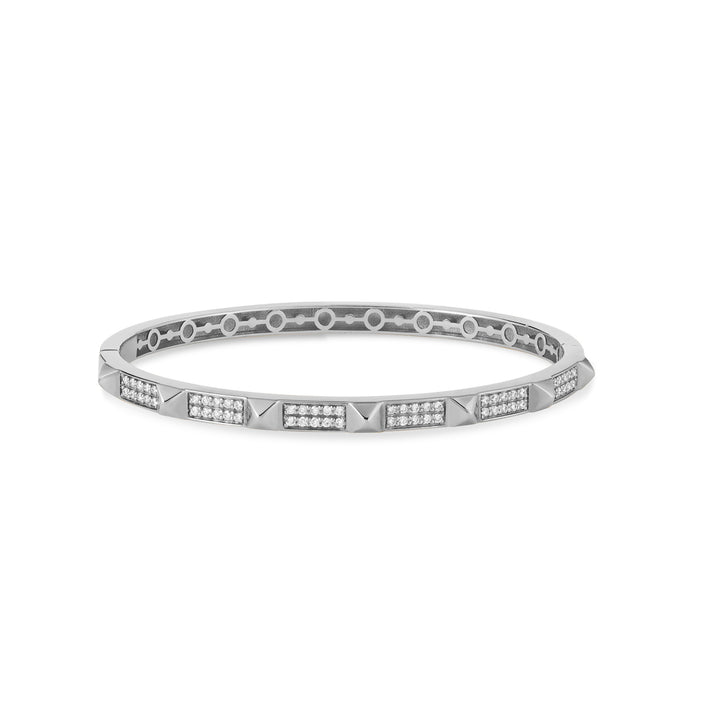 VISTA White Gold Diamond Bangle