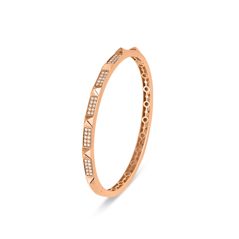 VISTA Rose Gold Diamond Bangle