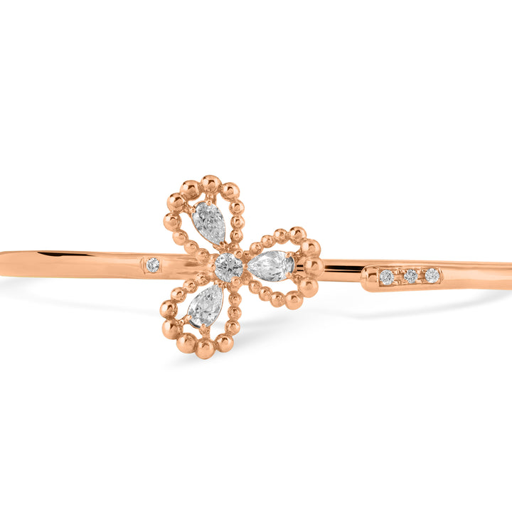 RONZA Rose Gold Diamond Bangle