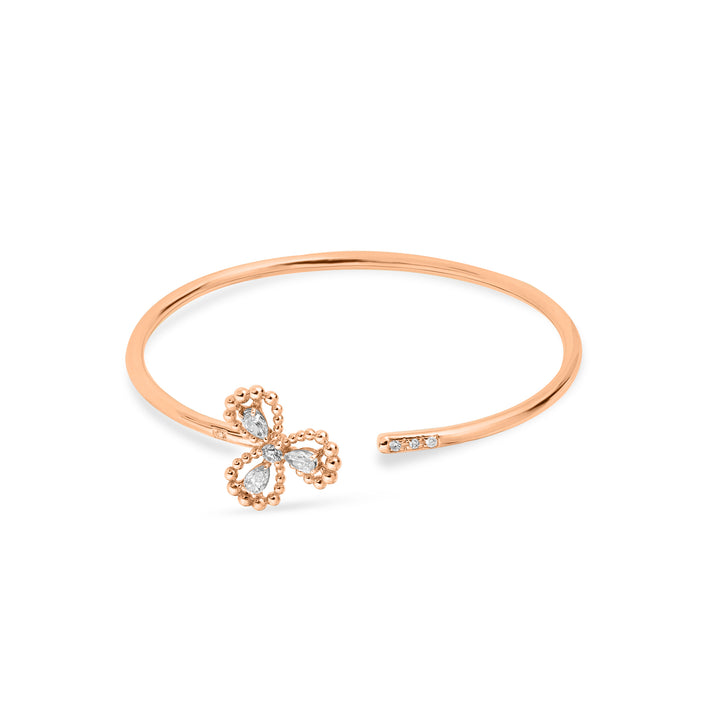 RONZA Rose Gold Diamond Bangle