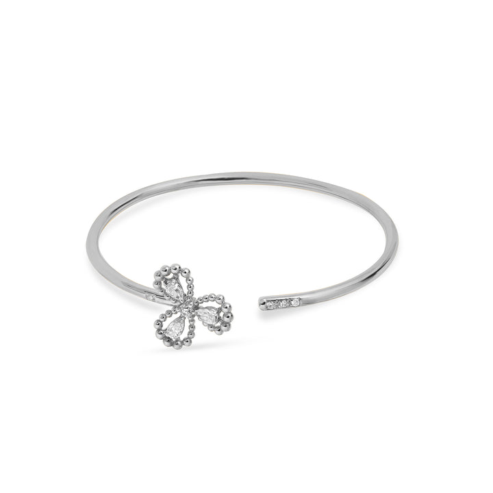 RONZA White Gold Diamond Bangle