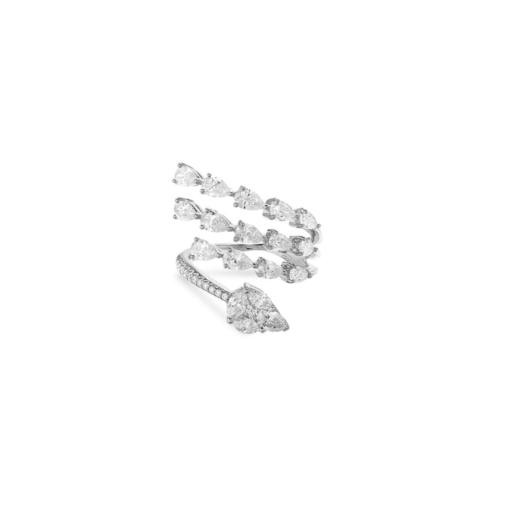 ETOILE White Gold Open Claw Diamond Ring