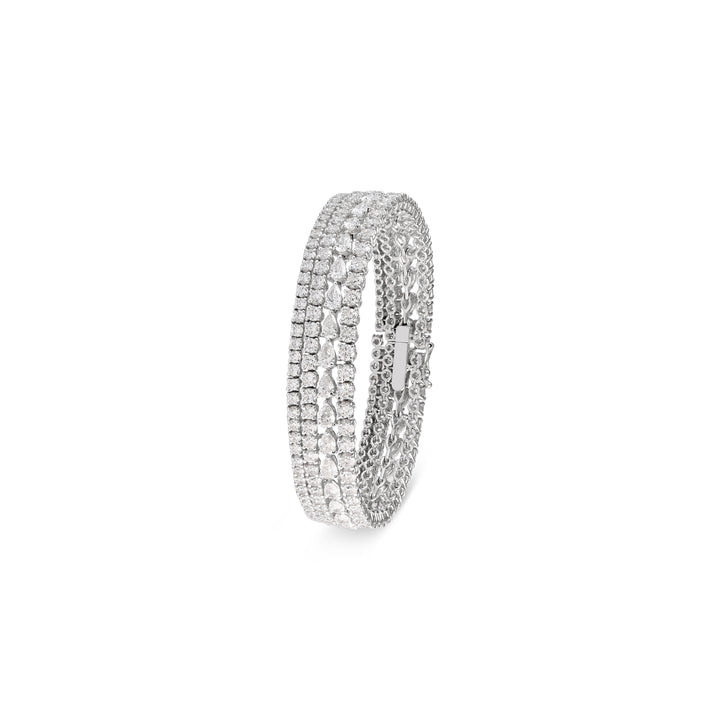 SB Tennis Bracelet Diamonds Four Row 
