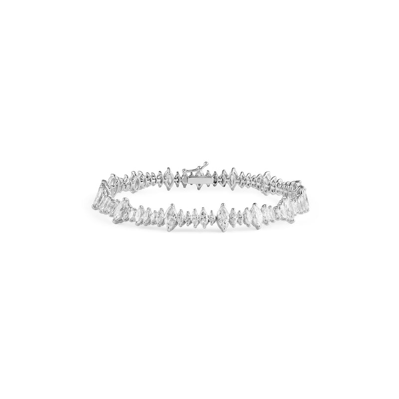 SB Diamond Marquise Tennis Bracelet