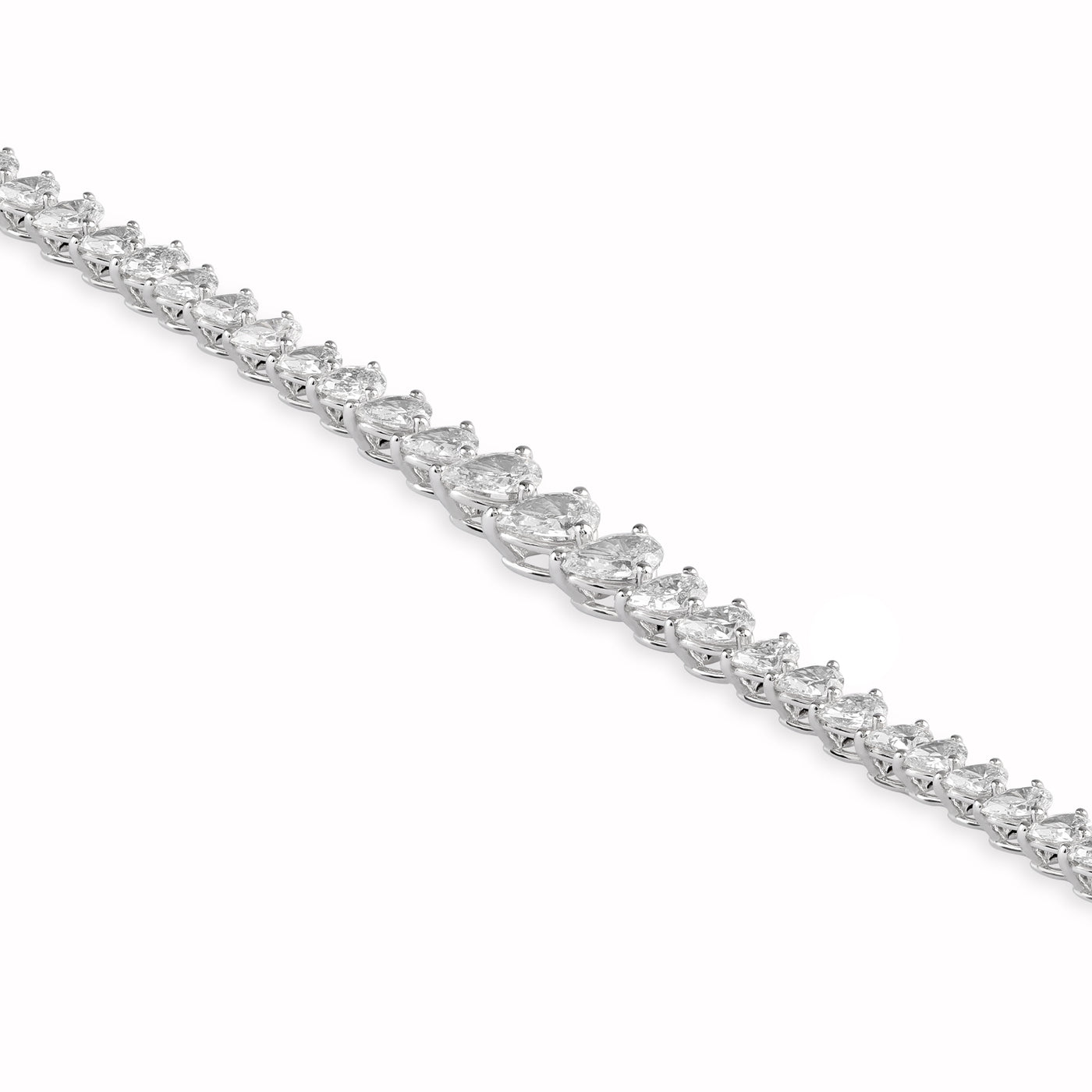 Diamond Pear Cut Tennis Bracelet