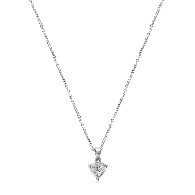 ITE White Gold Heart Diamond Pendant