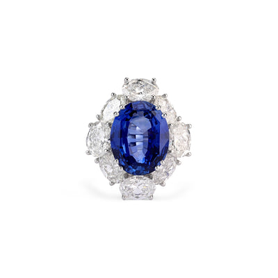  Soit Belle High End Jewelry Diamonds is based in Dubai with magnificent necklaces, earrings, rings, solitaires, tennis bracelets, bracelets and bangles set on 18k gold with a variety of  precious stones.  ELITE Blue Sapphire White Gold Diamond Ring