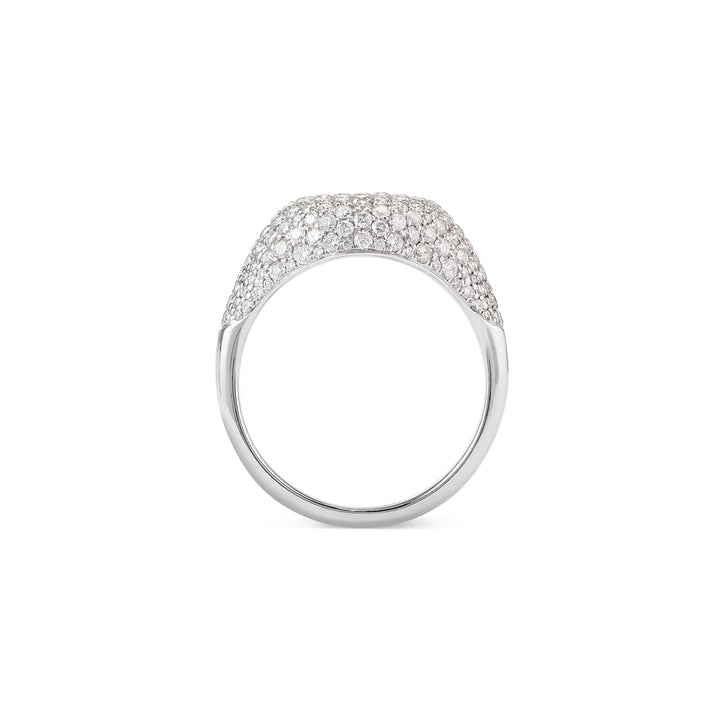 ETOILE White Gold Pavé Pinky ring