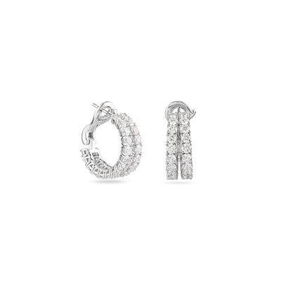 SB Classic Small double hoop diamond earring