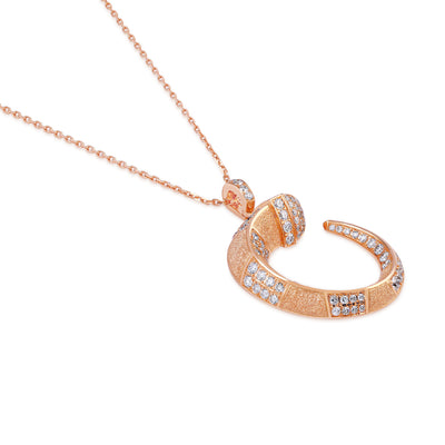 ARTISTRY Rose Gold Frosted Diamond pendant