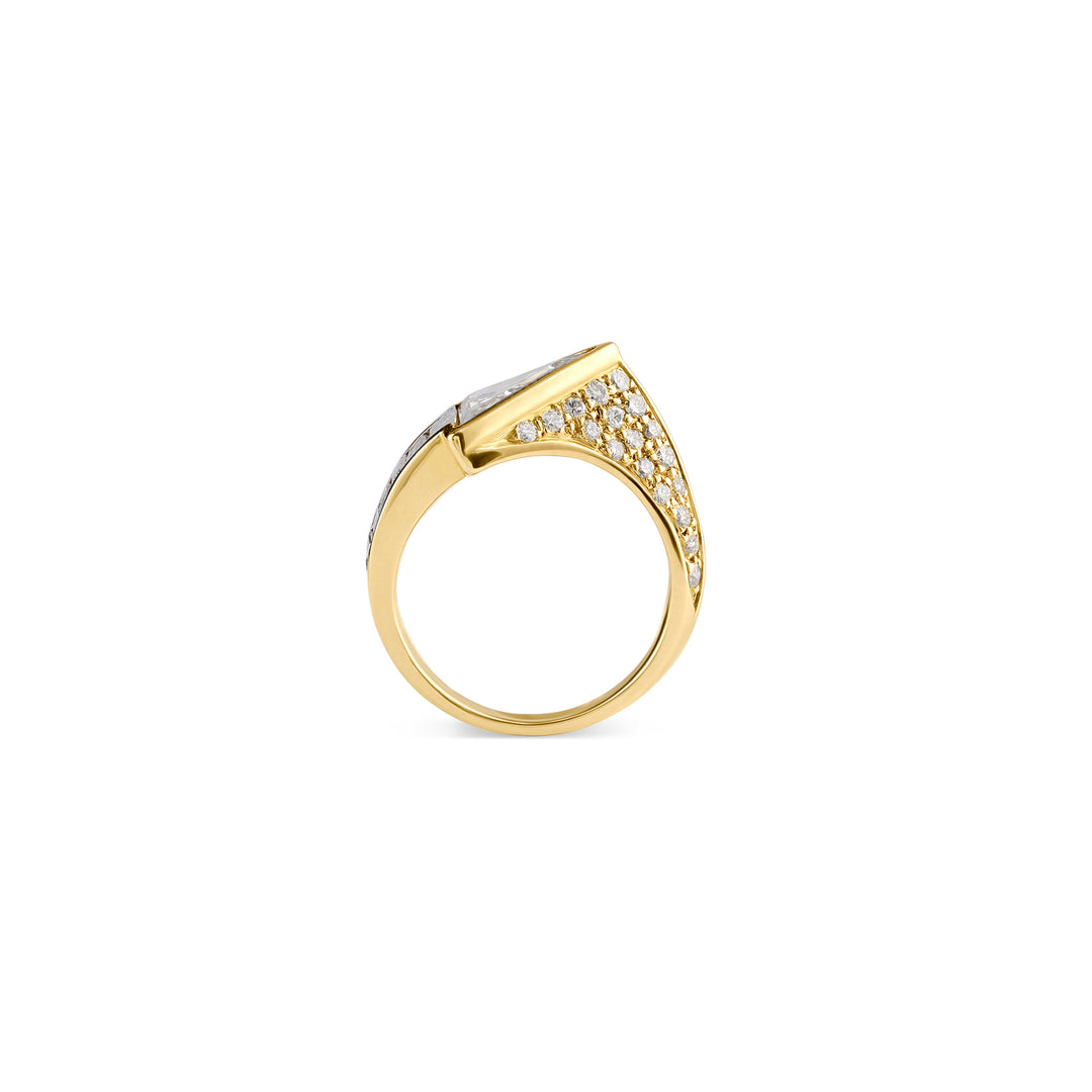 SB Triangular Buff Diamond Ring