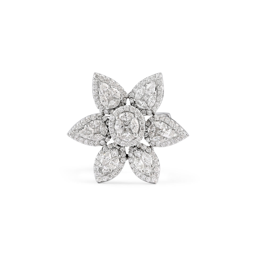 VISTA white gold diamond ring