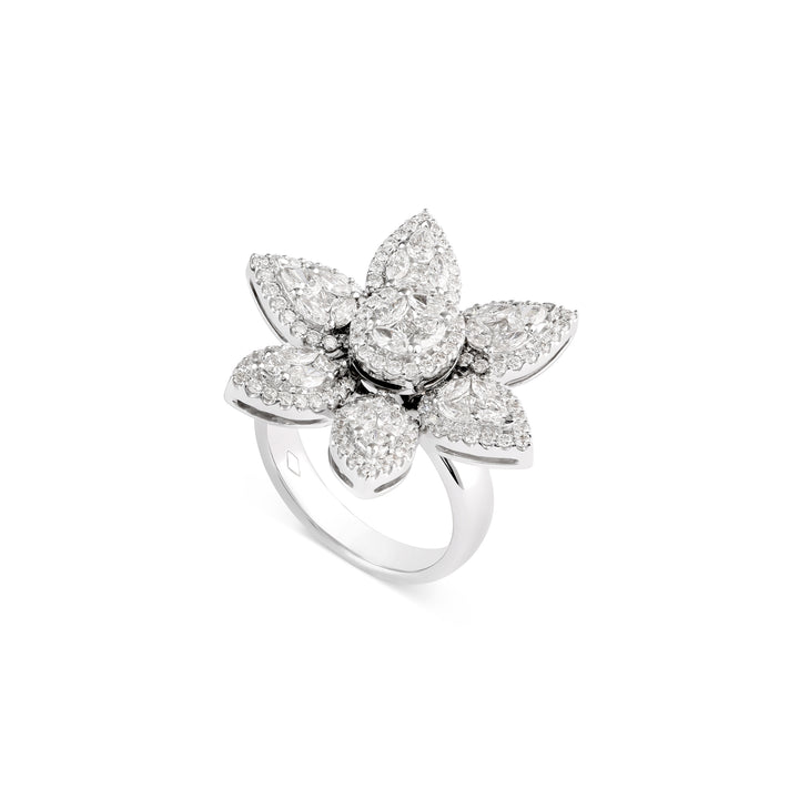 VISTA white gold diamond ring