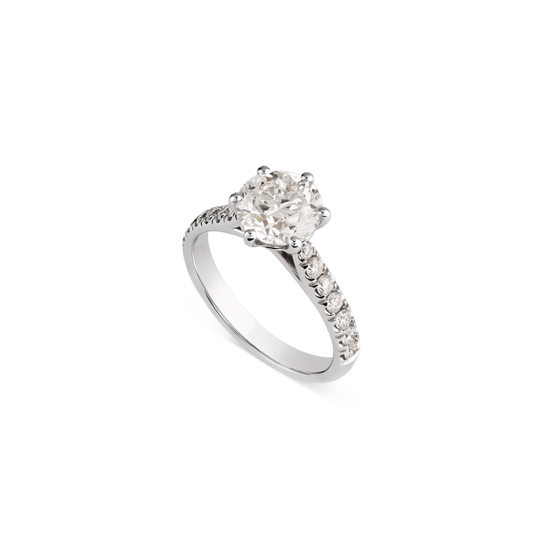 SB Classic Diamond Solitaire ring round cut