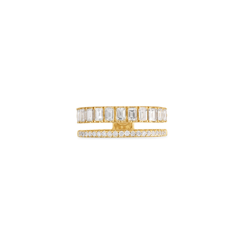 DILARA wedding band Yellow Gold diamond ring