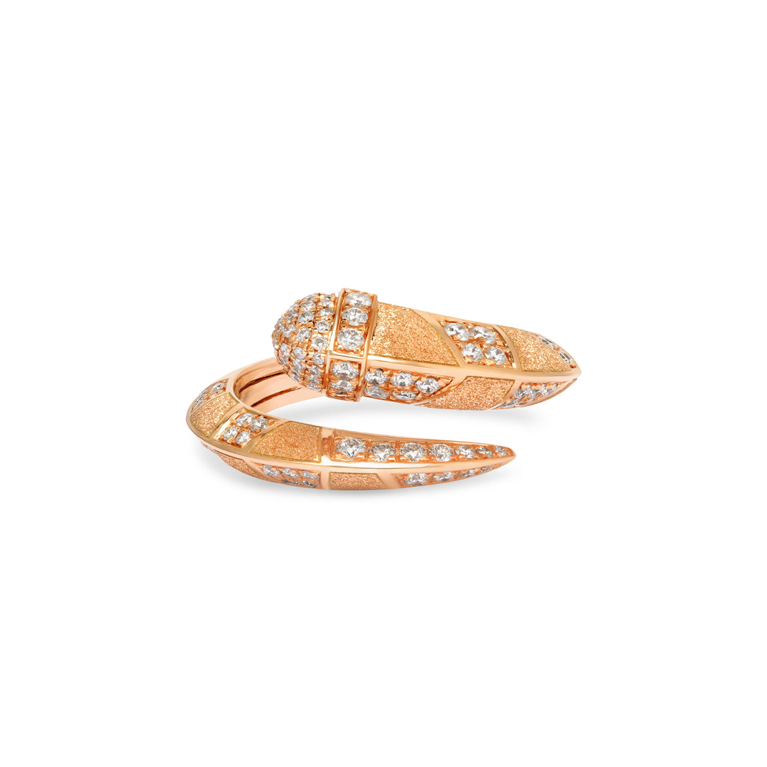ARTISTRY Gold Frosted Diamond Ring