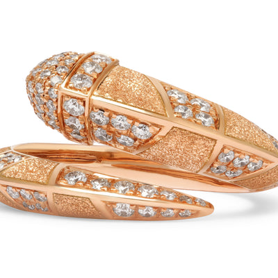 ARTISTRY Gold Frosted Diamond Ring