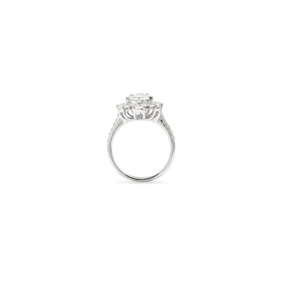 Vintage Diamond ring 18k white gold
