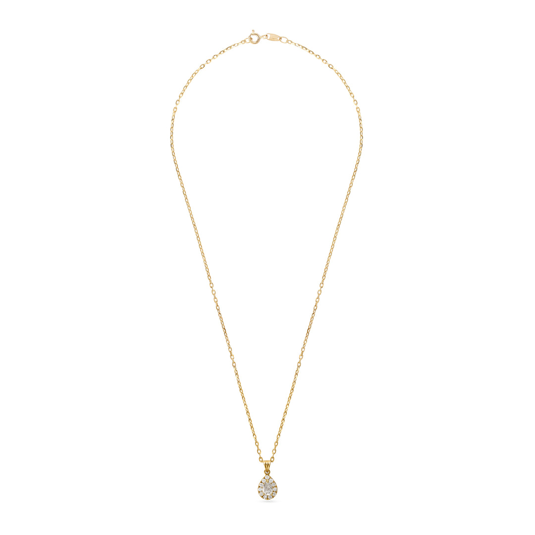 ELITE Pear dazzle Yellow Diamond Pendant