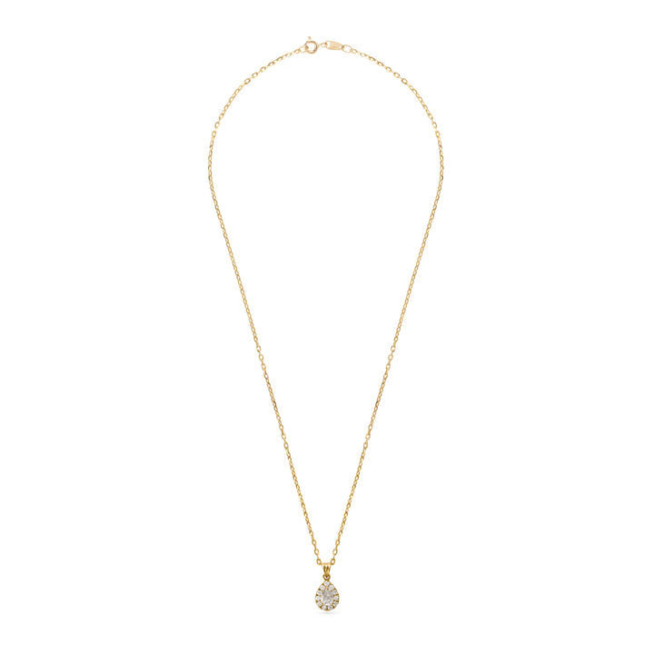 ELITE Pear dazzle Yellow Diamond Pendant