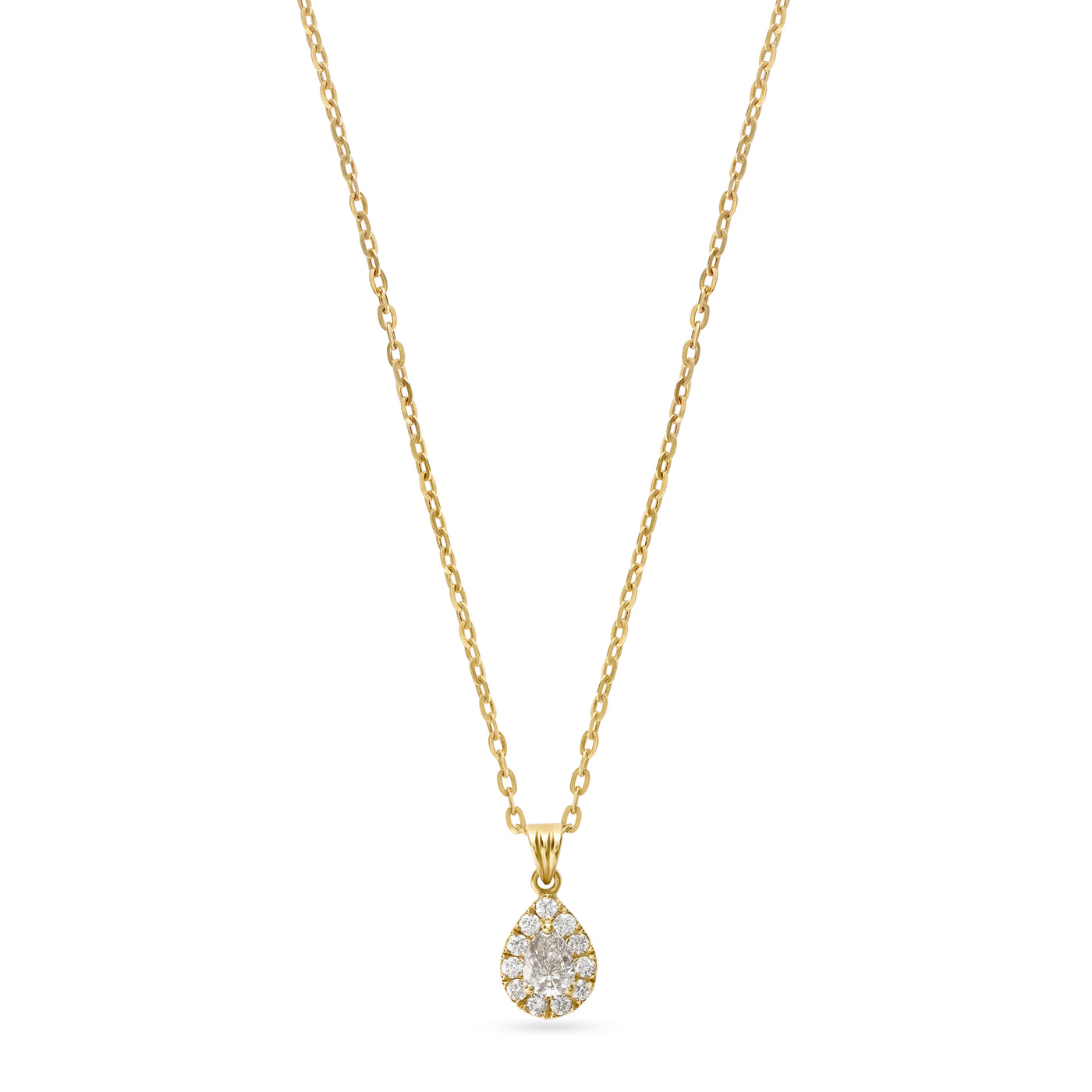 ELITE Pear dazzle Yellow Diamond Pendant