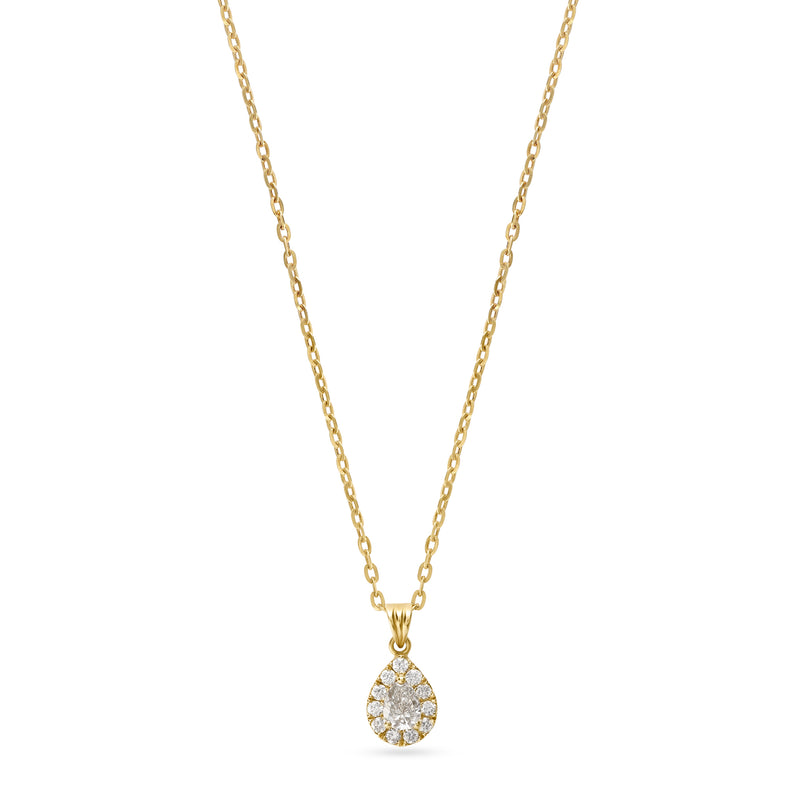 ELITE Pear dazzle Yellow Diamond Pendant