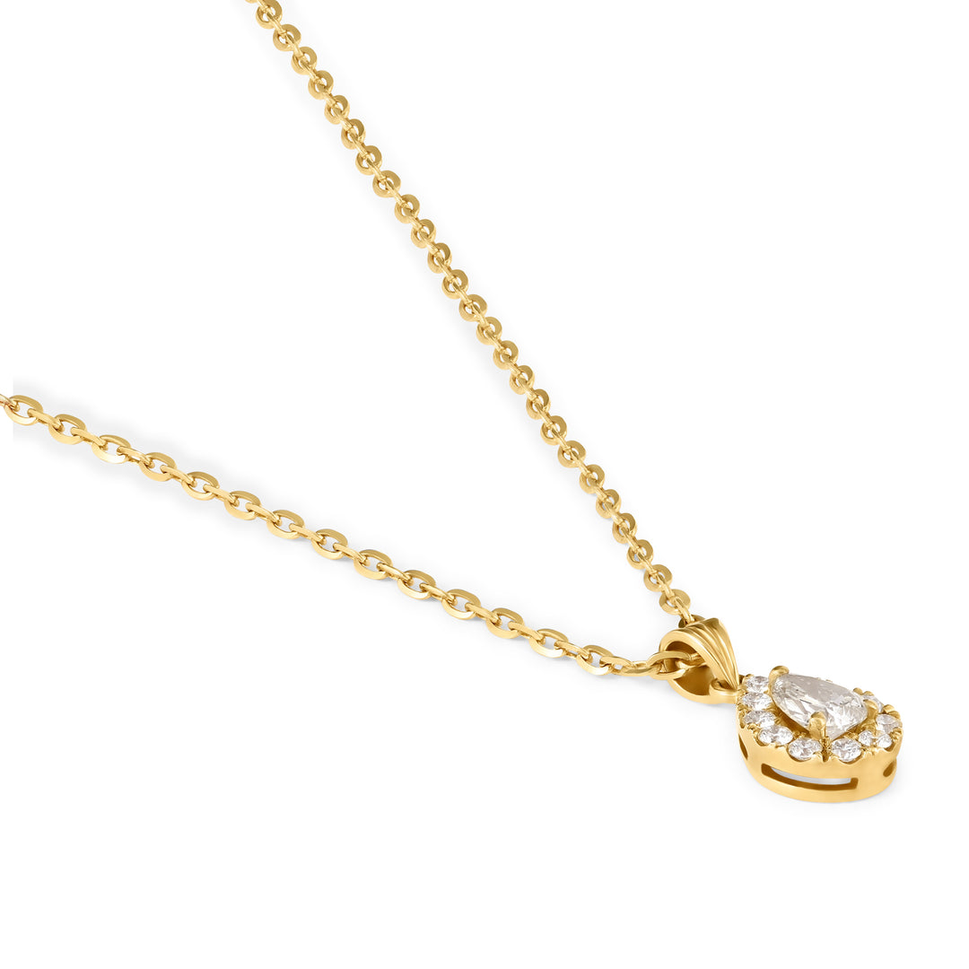 ELITE Pear dazzle Yellow Diamond Pendant