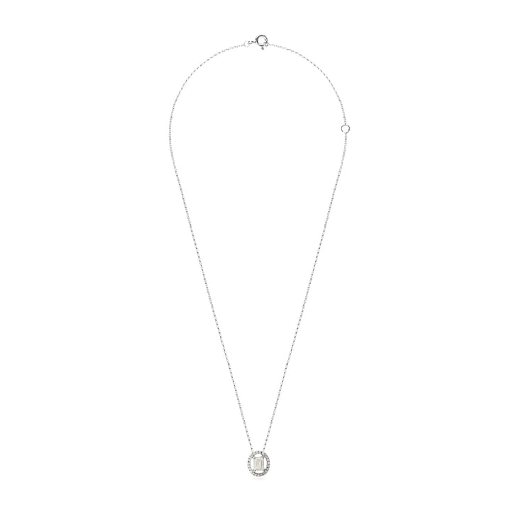 ELITE Emerald Cut White Diamond Pendant