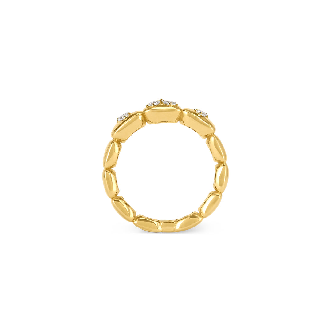 ETOILE Yellow Gold Floral Diamond Ring