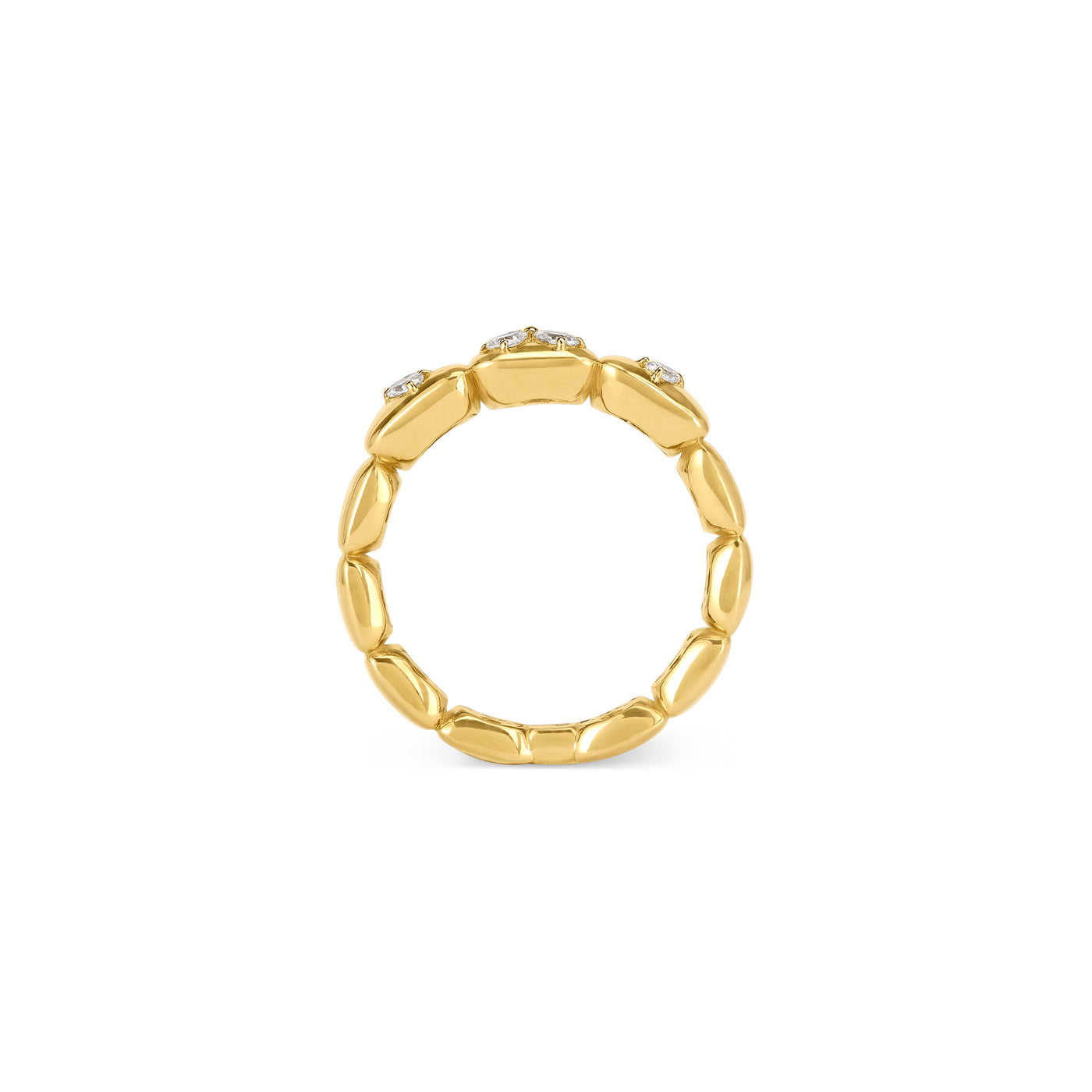 Yellow Gold Floral Diamond Ring