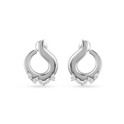 ETOILE White Gold Teardrop Diamond Earring