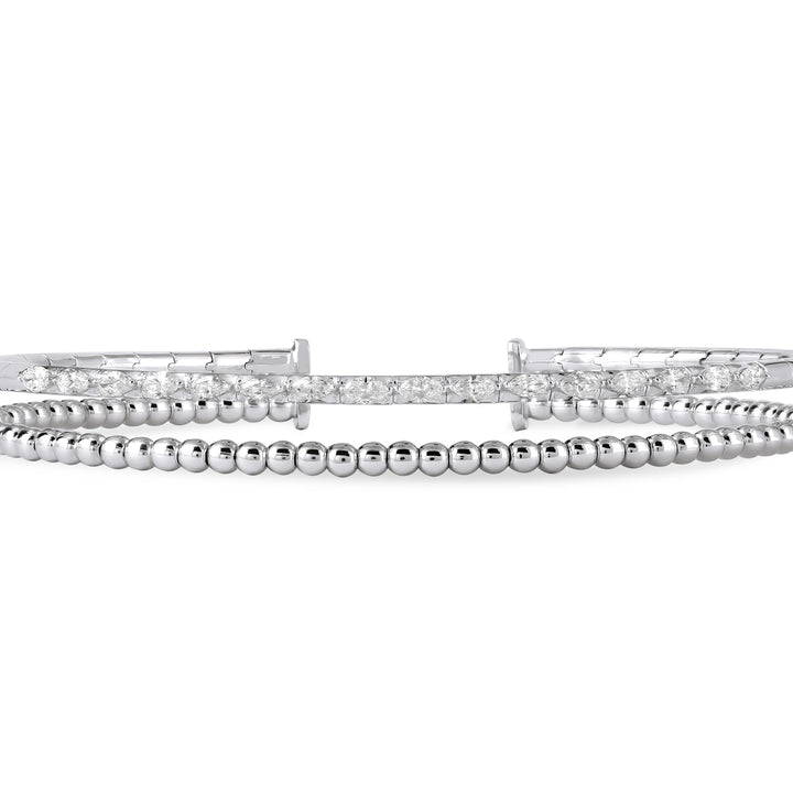 White Gold Diamond Bangle